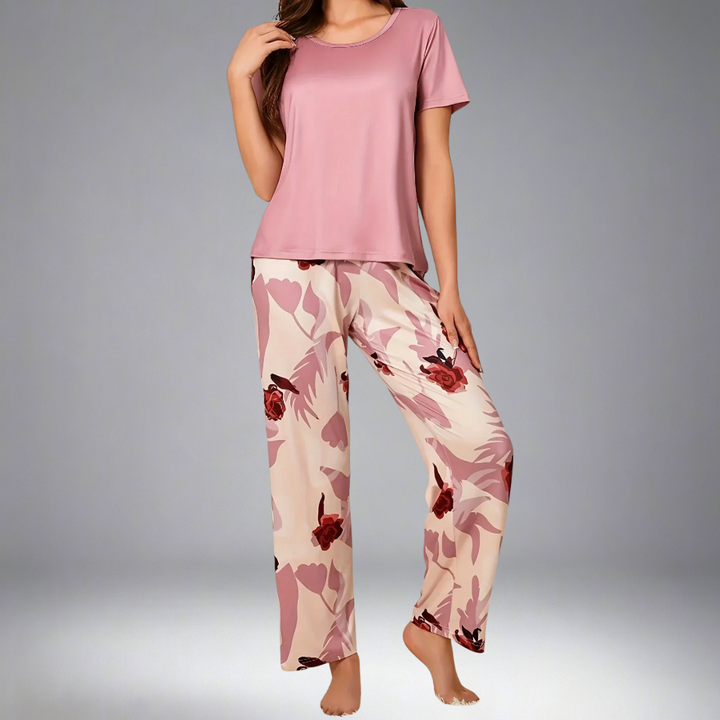 Renee | Chic pyjama set with floral print