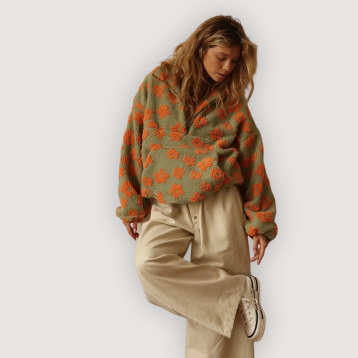 MYLENE – COSY FLORAL PULLOVER