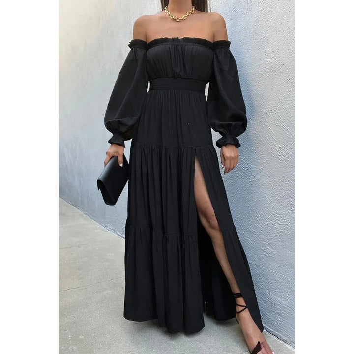 Marisse™ | High-Slit Lace Evening Dress