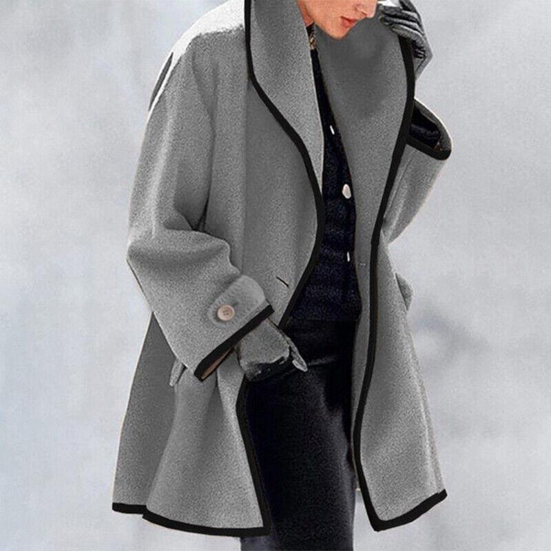 Elena | Elegant women's coat with buttons and modern cut